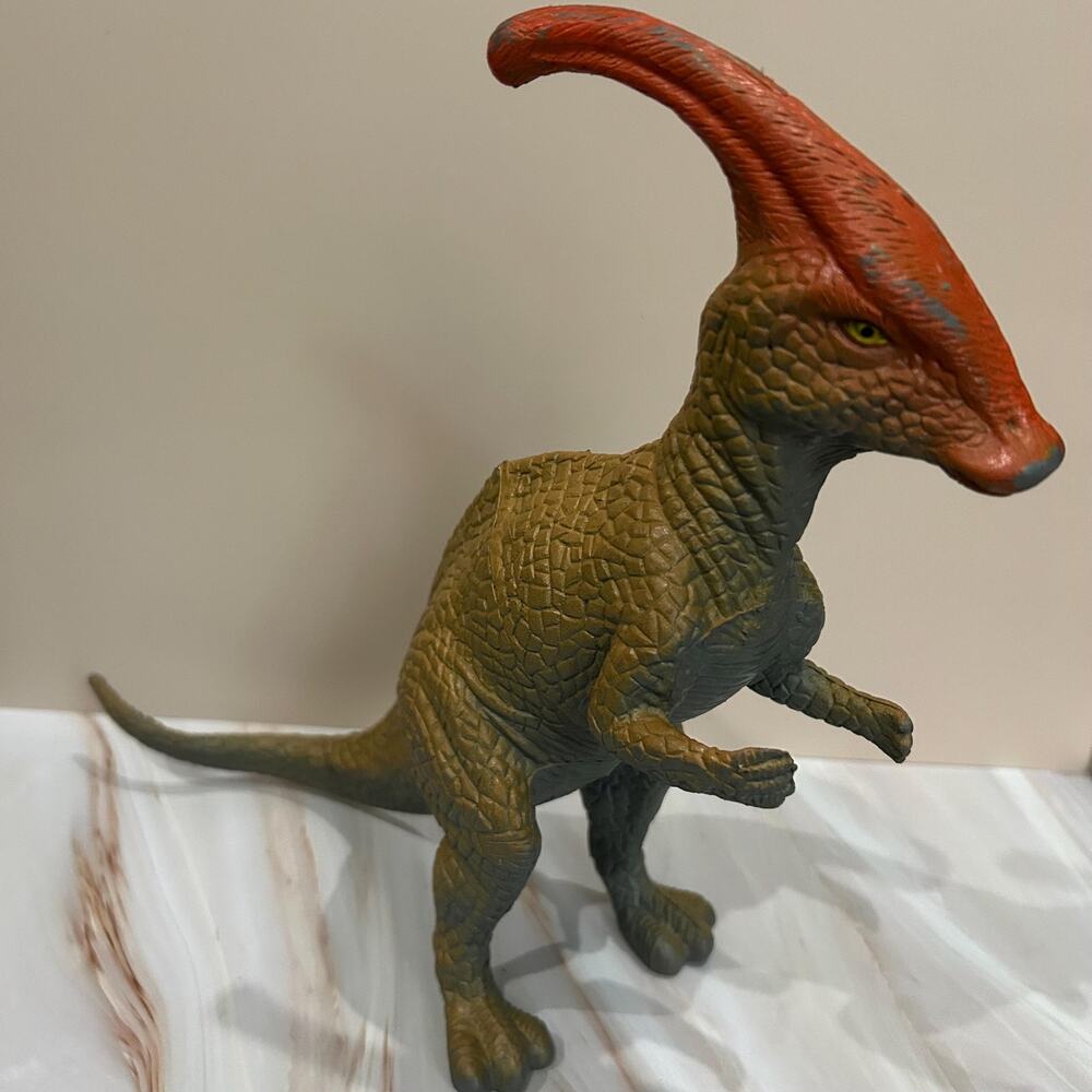 Vintage Parasaurolophus Dinosaur Toy Figure
